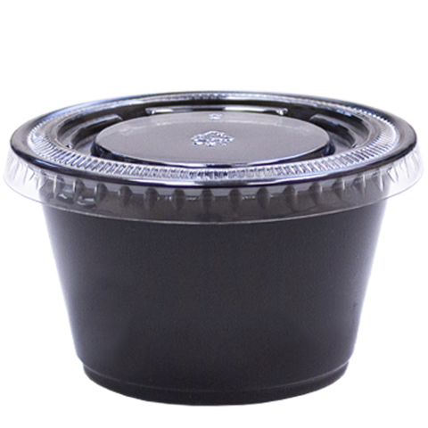 H Pack Portion Pots Black Base Portion Pots
