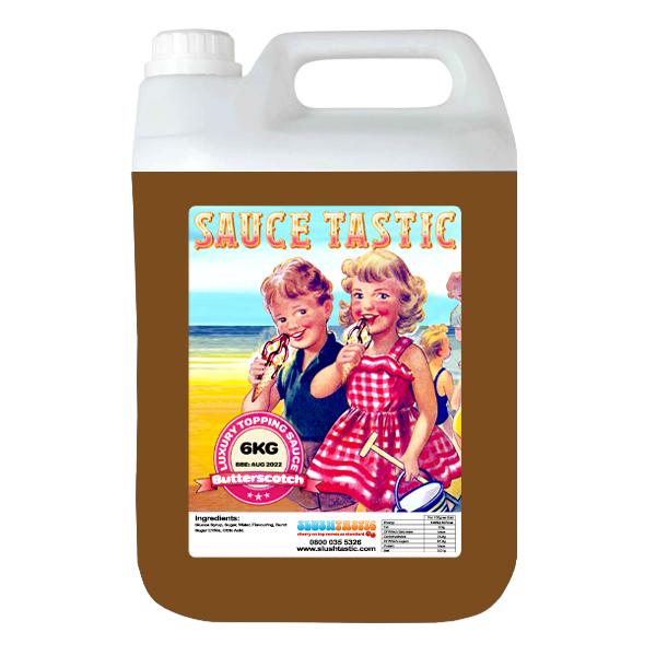 Tas Topping Sauce Butterscotch / 6kg Bottle Saucetastic Luxury Topping Sauce