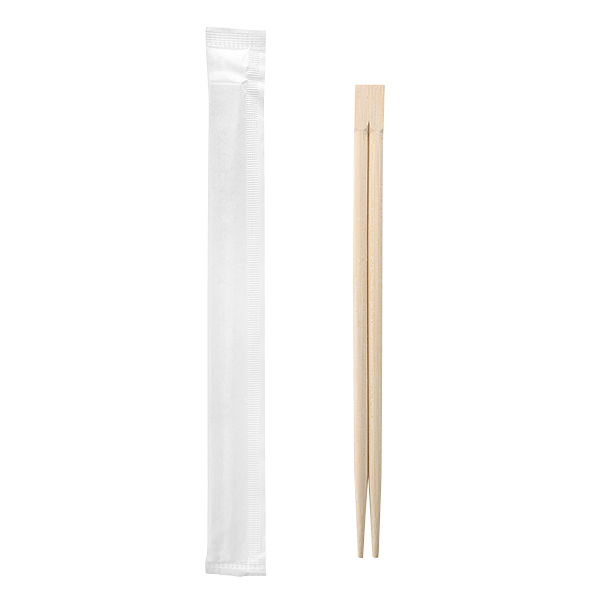 Dispo Biodegradable Cutlery Bamboo Chopsticks / 210mm / 1000 Chopsticks Individually Wrapped Biodegradable Bamboo Chopsticks