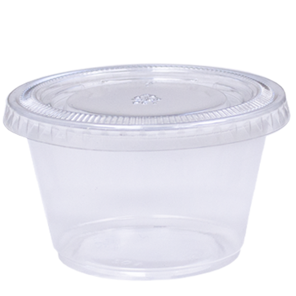 H Pack Portion Pots Clear PET Portion Pots