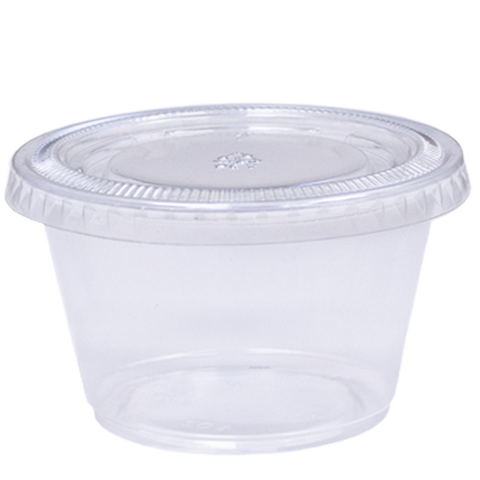 H Pack Portion Pots Clear PET Portion Pots