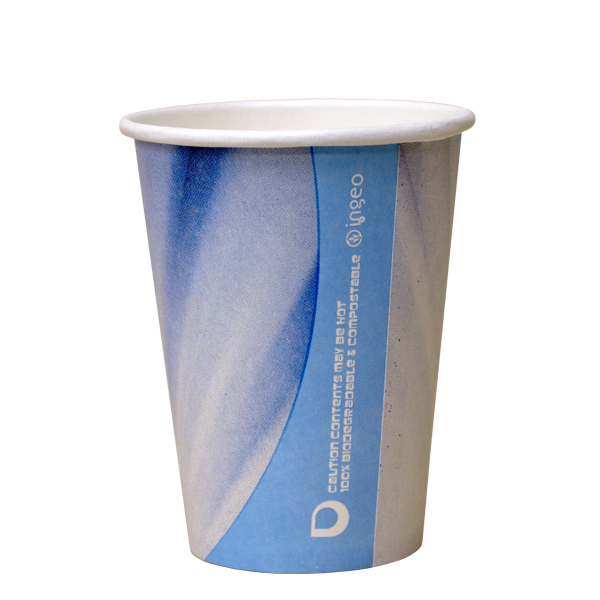 Dispo Vending Paper Cups 7oz Tall Prism Compostable Vending