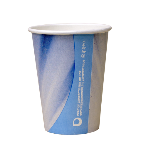 Dispo Vending Paper Cups 7oz Tall Prism Compostable Vending