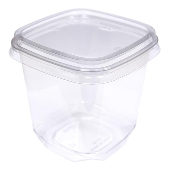 H Pack Hinged Container 32oz / No Lids / 500 Containers Clear Deli Containers