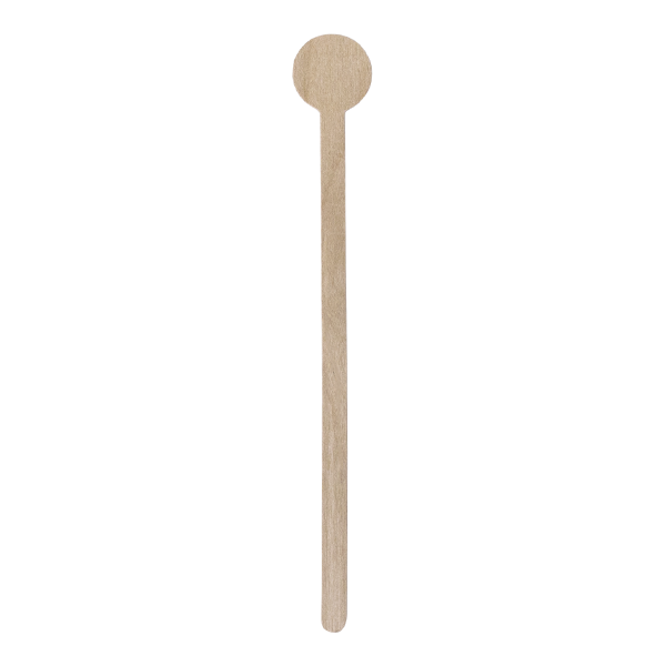 Dispo Biodegradable Cutlery disc Stirrers / 1000 Stirrers Biodegradable Wooden Disc Stirrers