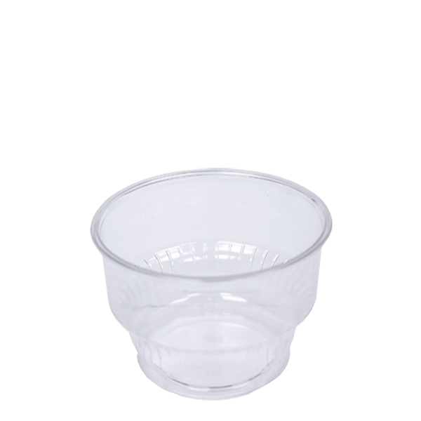 H Pack Ice Cream Tubs 6oz / Domed Lids - No Hole / 1000 Tubs PET Ice Cream Pots