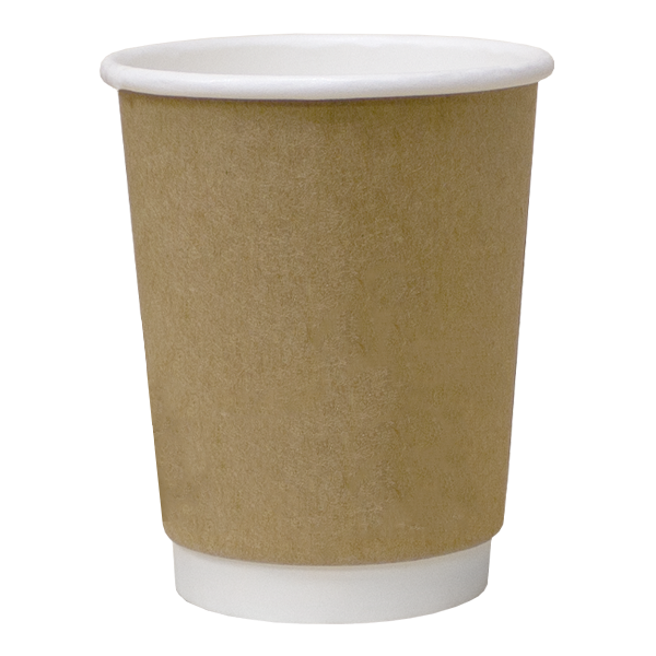 Automatic Retailing Double Wall Paper Cups Kraft Double Wall
