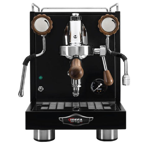 Rheavendors Traditional Coffee Machine Hand Fill 1 Group / M2e Grinder & Barista Kit laRhea Professionale Mini Black Package