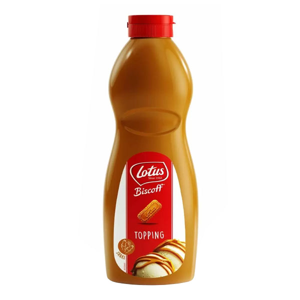 Hancocks Ice Cream Toppings 1kg Bottle Lotus Biscoff Topping Sauce