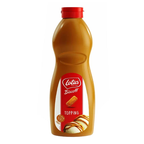 Hancocks Ice Cream Toppings 1kg Bottle Lotus Biscoff Topping Sauce