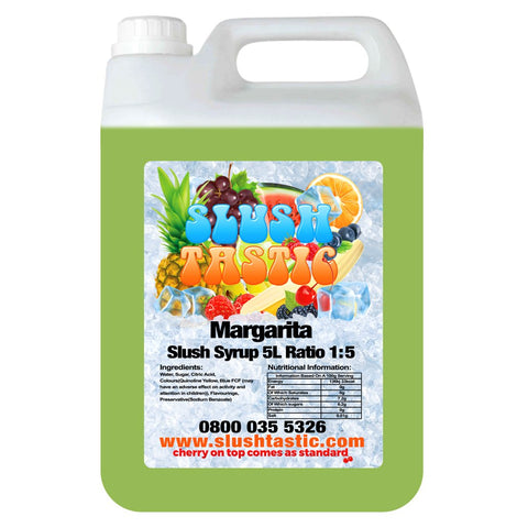 Corporate Vending Slush Syrup 5L Bottle Slushtastic Syrup Margarita
