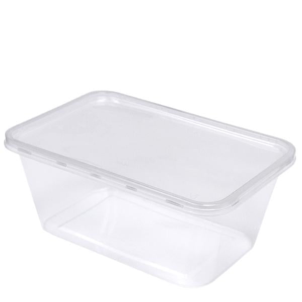 H Pack Microwavable Container 1000ml / 250 Containers Microwavable Rectangular Container