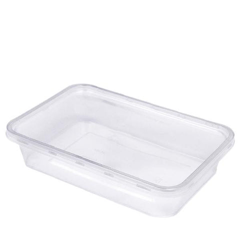 H Pack Microwavable Container 500ml / 250 Containers Microwavable Rectangular Container