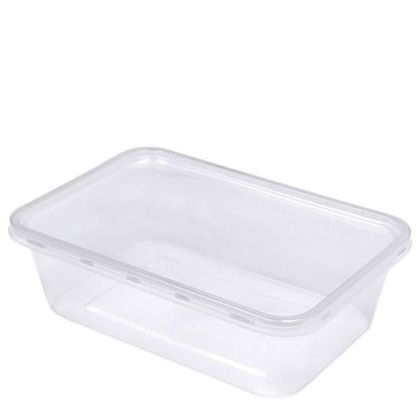 H Pack Microwavable Container 650ml / 250 Containers Microwavable Rectangular Container
