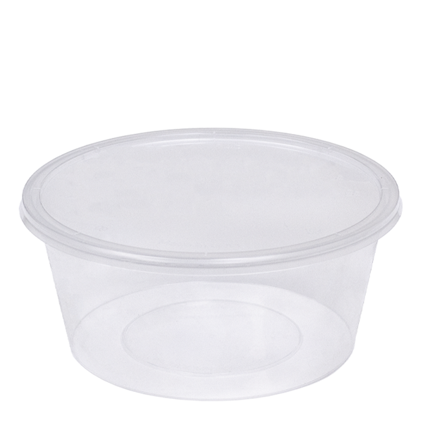H Pack Microwavable Container 250ml / With Lids / 250 Containers Microwavable Round Container