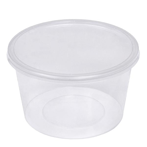 H Pack Microwavable Container 525ml / With Lids / 250 Containers Microwavable Round Container