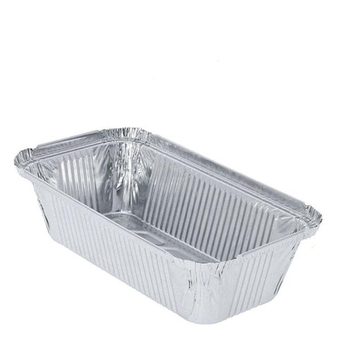 H Pack Aluminium Foil Container 197 x 124 x 46mm / No Lids / 500 Containers No. 6A Aluminium Foil Container