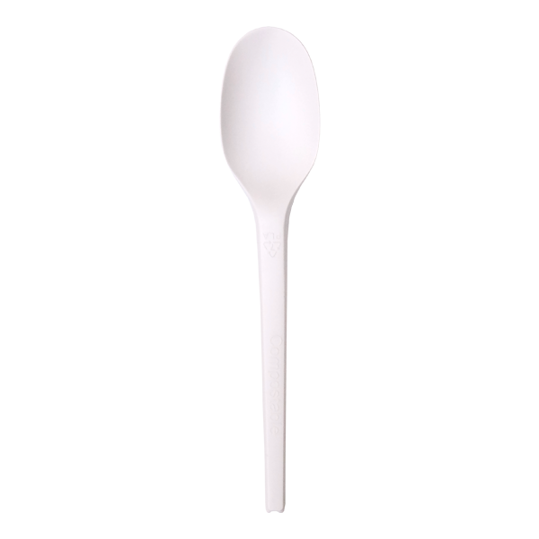 Dispo Ingeo Compostable CPLA Cutlery Spoons / 1000 Dessert Spoons Ingeo Compostable CPLA Cutlery