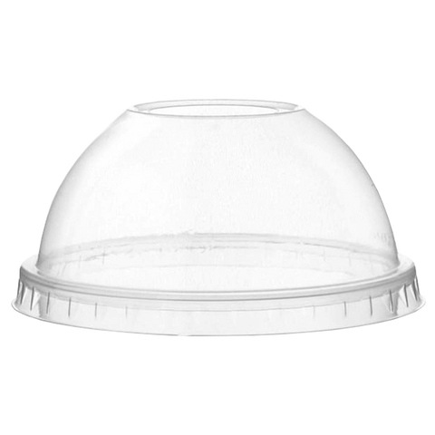 H Pack Domed Lids Domed PET Lids With Straw Slot