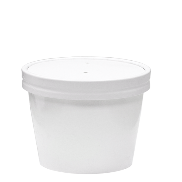 Dispo Soup Containers 8oz / Lids Included / 500 Containers White Heavy Duty Soup Containers