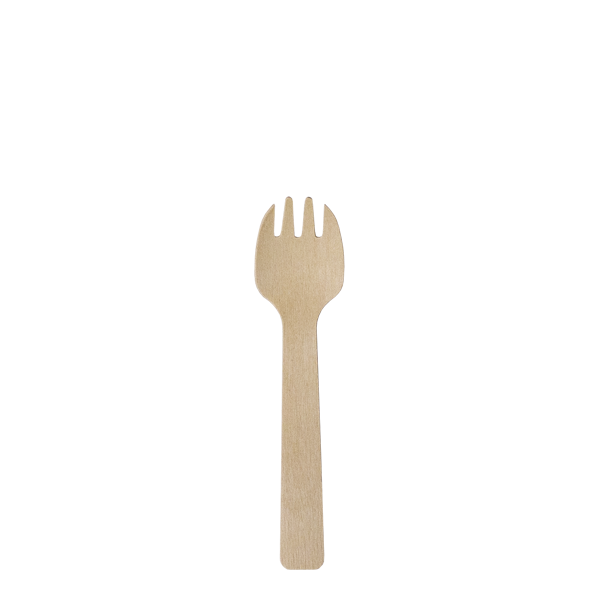 Dispo Biodegradable Cutlery Sporks / 5000 Sporks Biodegradable Wooden Sporks